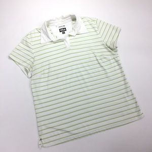 Adidas Climacool Golf Polo Shirt Sz L Striped GUC